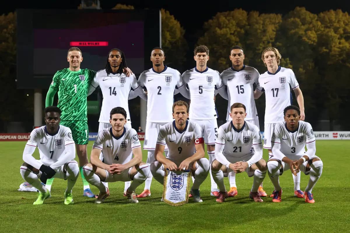 team photo for Inglaterra